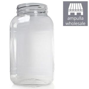 4.4 Litre Plastic Rectangle Sweet Jar BULK