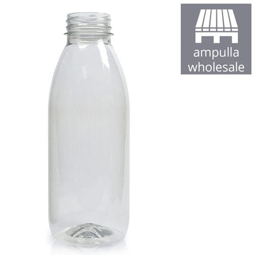 500ml Clear RPET Juice Bottles Wholesale Ampulla Packaging