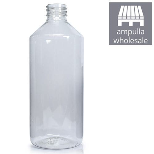 500ml Clear PET Plastic Round Bottle Bulk