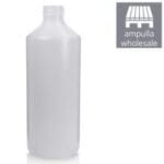 500ml Natural HDPE Plastic Round Bottle bulk