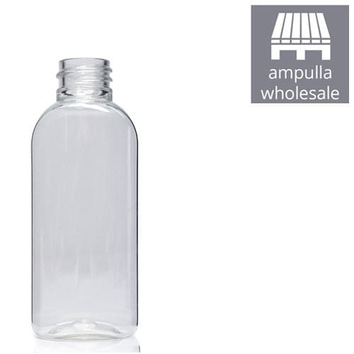 50ml Clear PET Oval Bottles Wholesale Ampulla Packaging
