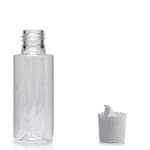 50ml Clear PET Plastic Tubular Bottle with nozzle