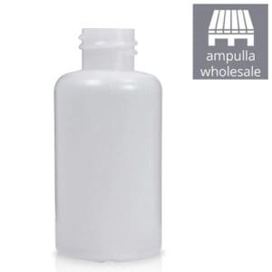 50ml Natural HDPE Plastic Round Bottle Bulk
