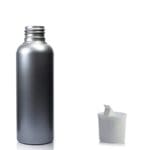 50ml Silver Plastic Boston Bottle with nozzle