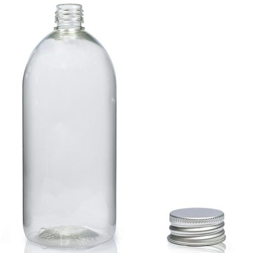 1000ml rpet clear Sirop bottle W ac