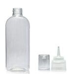 250ml Clear PET Oval Bottle with new spout