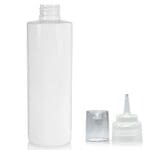 250ml White Glossy PET Plastic Bottle new spout