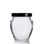 212ml Orcio Glass Jar w Black Lid