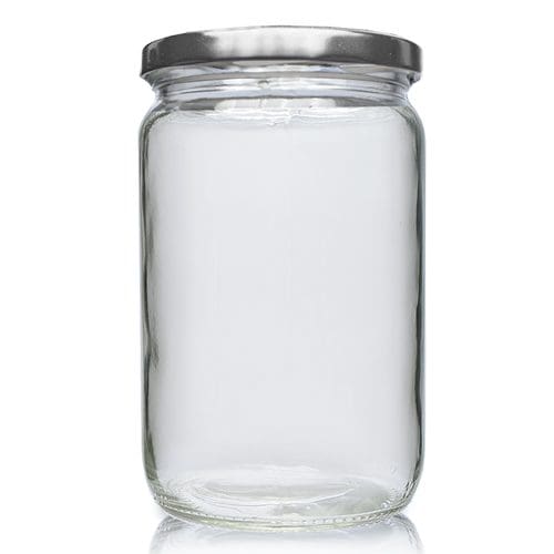660ml Clear Glass Food Jar & Lid - Ampulla LTD - 0161 367 1414
