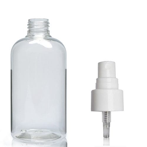 250ml Short Clear PCR/PET Boston Spray Bottle