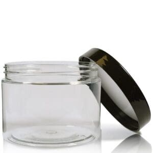 500ml Clear Straight Plastic Jar With Induction Heat Seal Lid