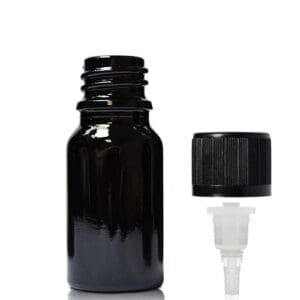10ml black dropper bottle with crc