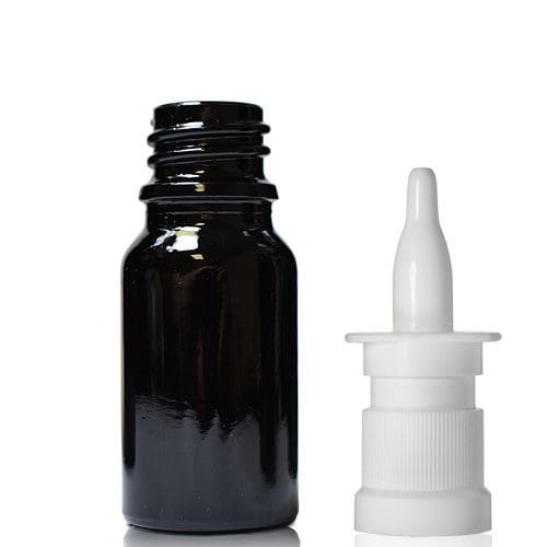 10ml black dropper bottle with nasal spray