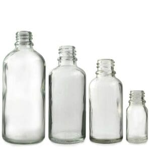 Clear Glass Dropper Bottles
