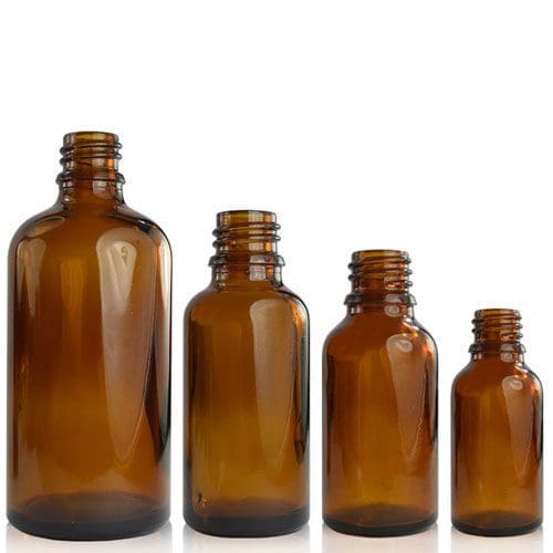 amber glass dropper bottles group