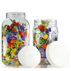 Large Plastic Sweet Jars
