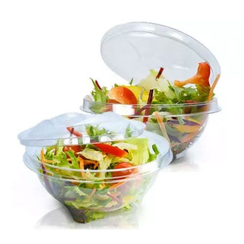 Plastic salad pot group