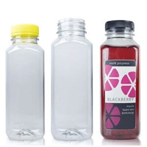 Square Plastic Juice Bottles