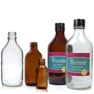 Glass Winchester Bottles
