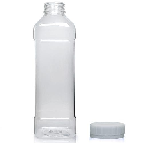 1000ml Square PET Plastic Juice Bottle