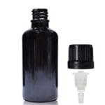 30ml black dropper bottle with black dropper