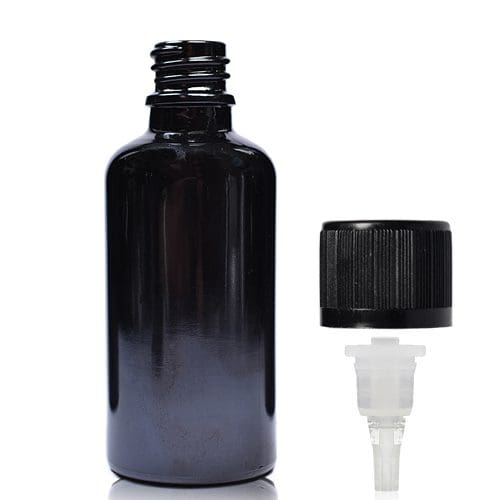 30ml black dropper bottle with crc