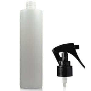 300ml HDPE Bottle with black trigger spray