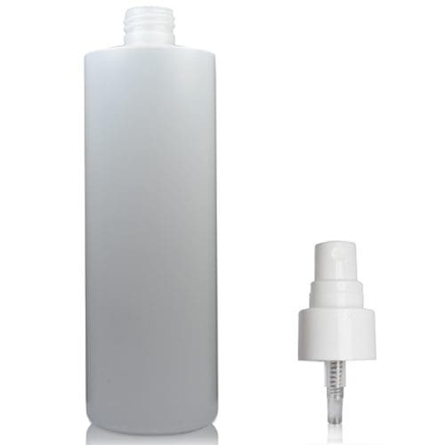 400ml HDPE Natural Tubular Bottle w smooth spray