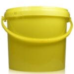 5 Litre Yellow Plastic Bucket With Lid