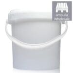1 Litre White Bucket With Lid