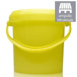 1 Litre Yellow Plastic Bucket