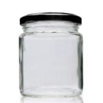 250ml Glass Jar with black lid
