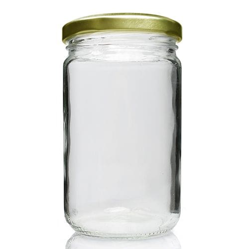 300ml Glass Jar with gold lid