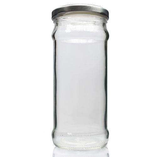 370ml Food jar with silver lid