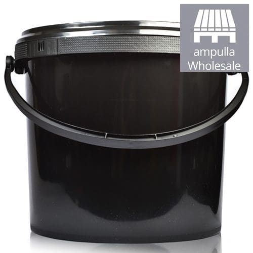 5 Litre Black Plastic Bucket With Handle Buy Wholesale Ampulla