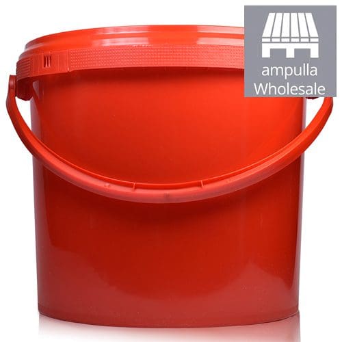 5L Red Bucket With Red Handle T E Lid Wholesale
