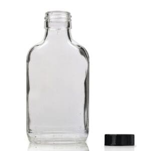 100ml Clear Glass Flask Bottle