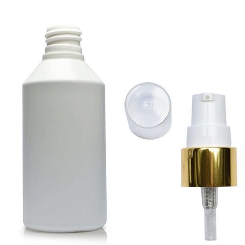 100ml White Round Plastic Lotion Bottle