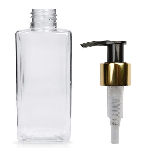 200ml Square Plastic Premium Lotion Bottle