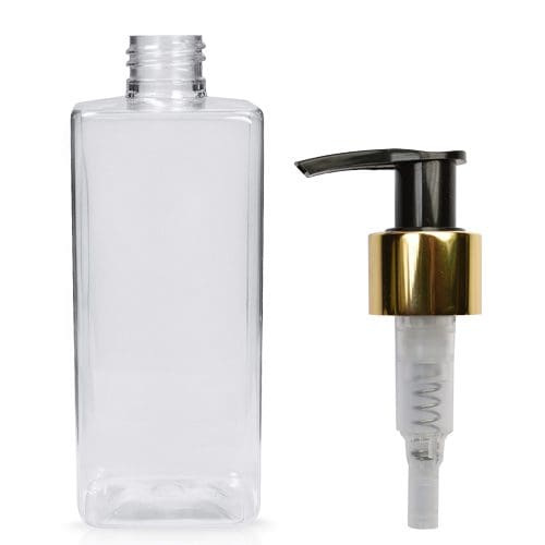 300ml Square Plastic Lotion Bottle