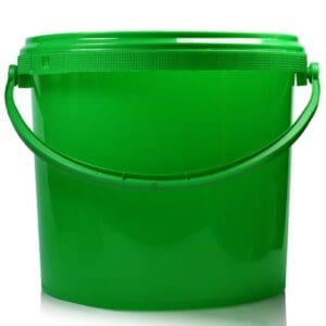 5L Green plastic bucket