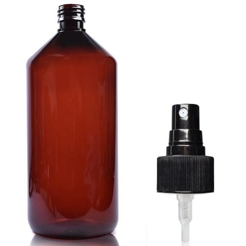 1000ml Amber Bottle With Atomiser Spray