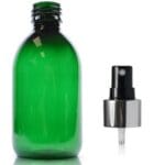 250ml Green PET Sirop Bottle With Premium Spray