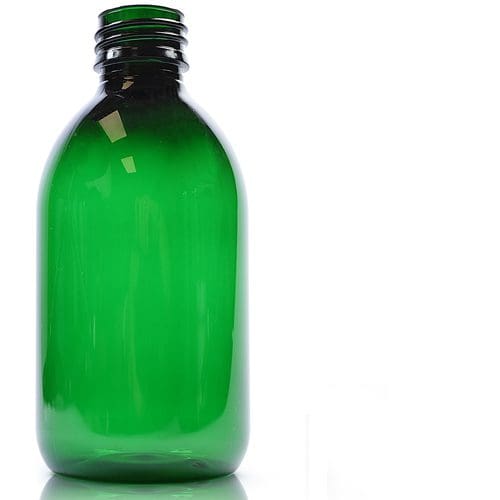 250ml green pet plastic Sirop bottle