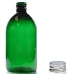 500ml green pet Sirop bottle W AC