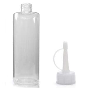 250ml Clear PET Bottle & Spout Cap