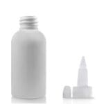 50ml white PET plastic bottle with nat spout