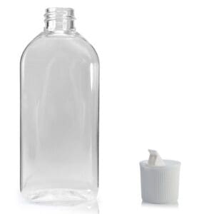 100ml Oval PET plastic bottle with nozzle cap