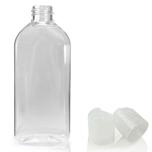 100ml Oval plastic bottle with nat disc