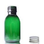 100ml green pet Sirop bottle W AC
